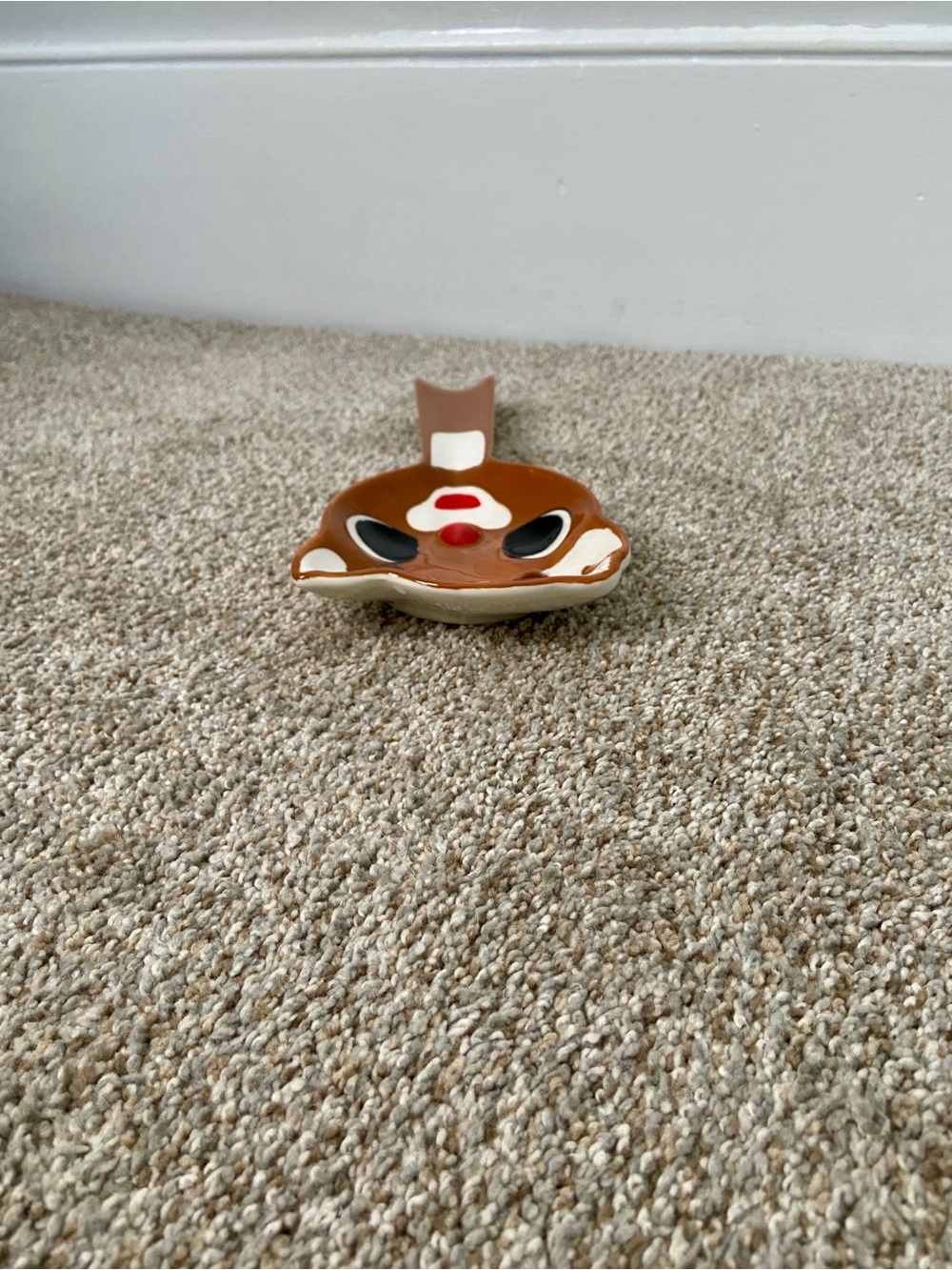 Zrike Rudolph The Red-Nosed Reindeer Ceramic Figural Spoon Rest Holiday Decor - Picture 9 of 12